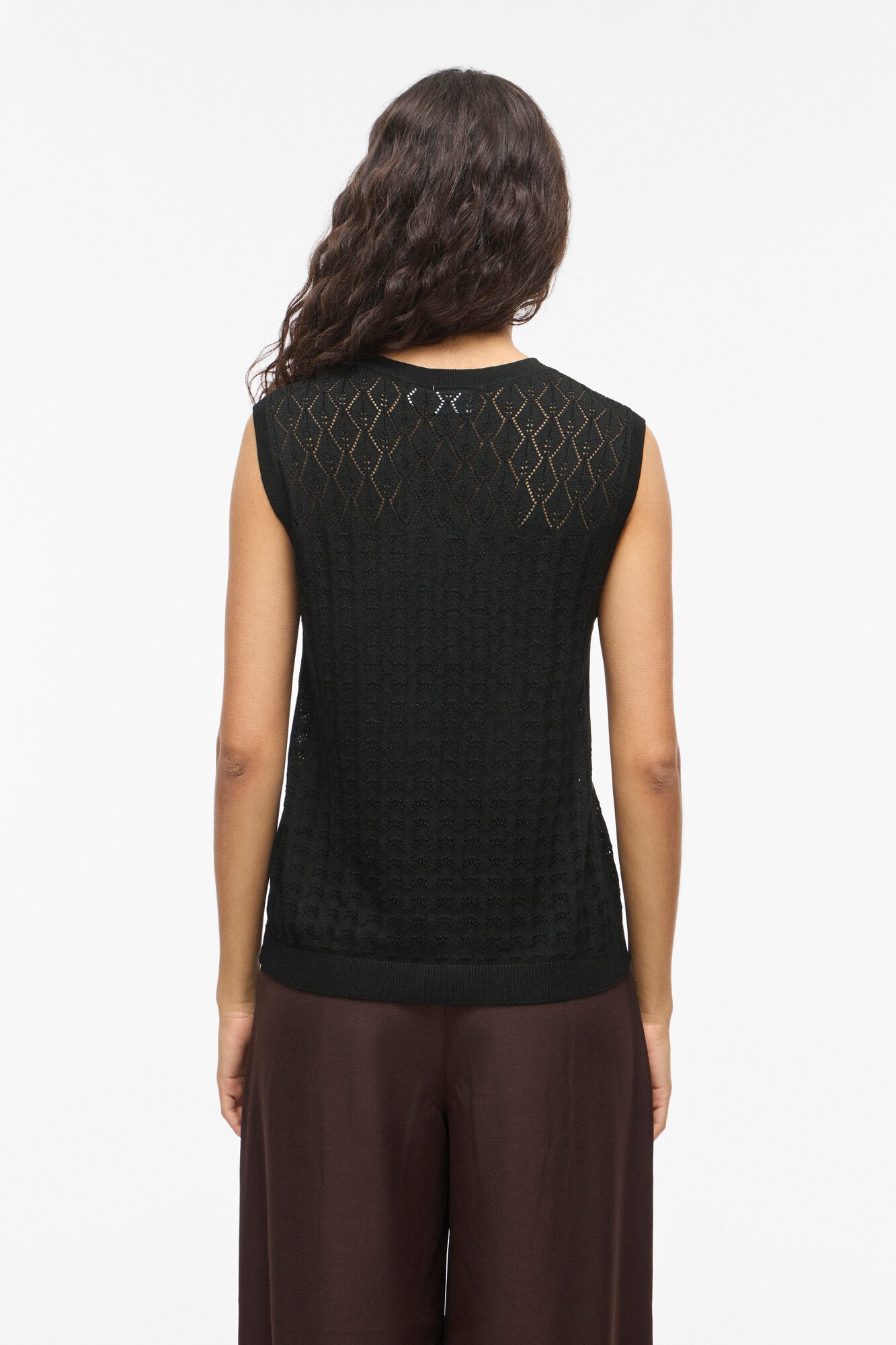Vimylie strikket top - Black Beauty